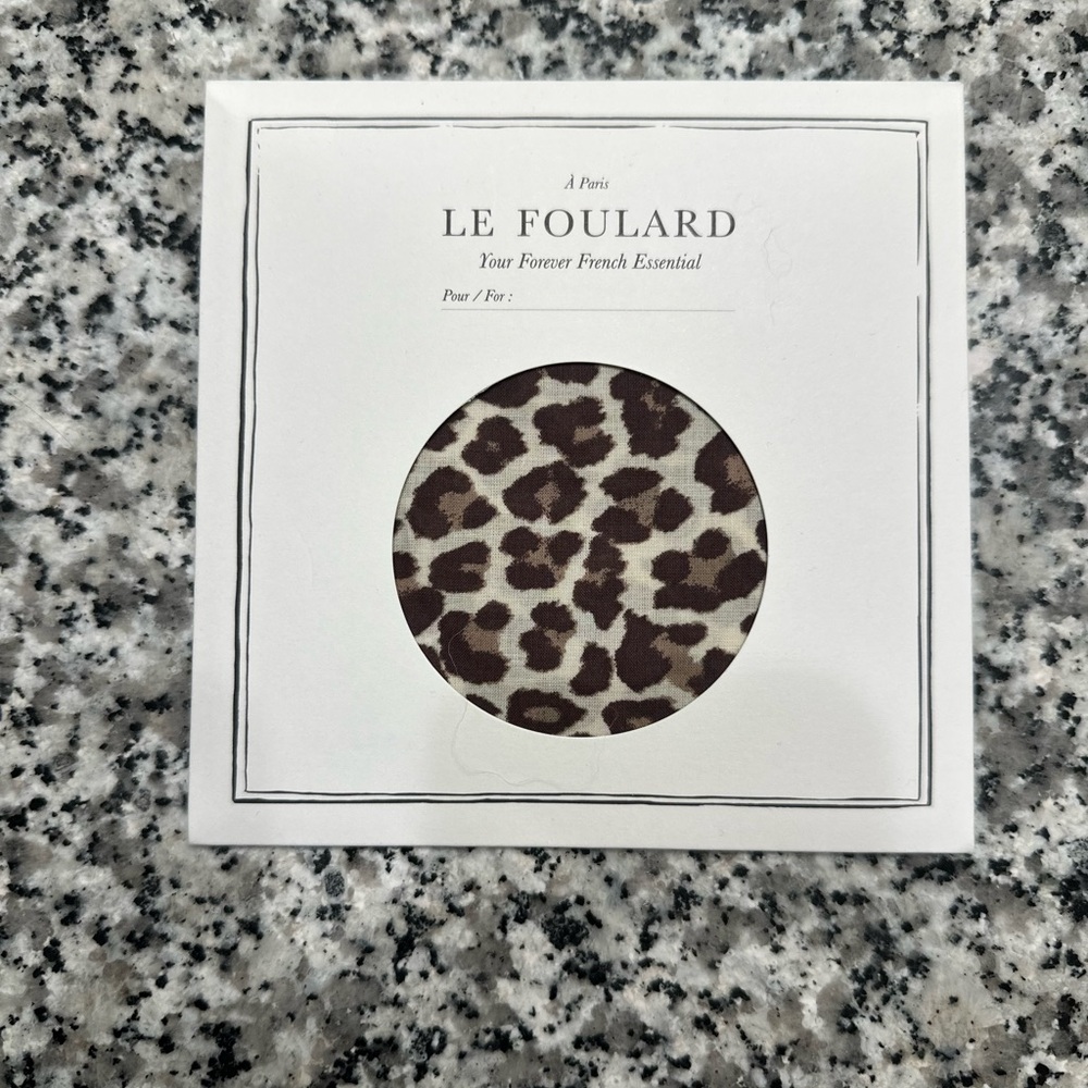 Sezane Leopard Print Scarf